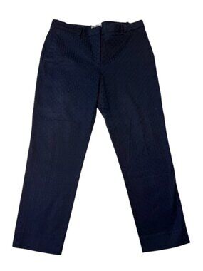 The Gap Slim Cropped Dark Blue Chain Patter Pant - Size 10R